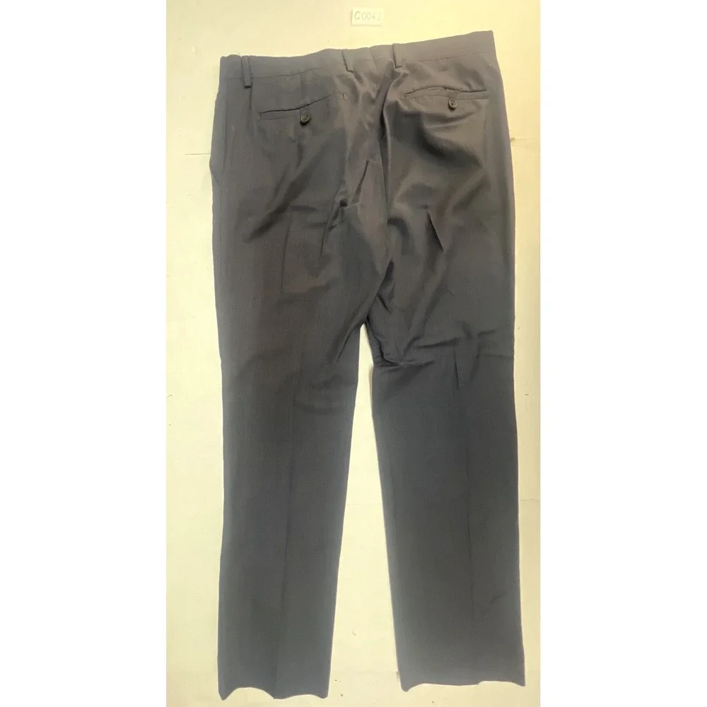 Banana Republic Mens Tailored Slim Fit Navy Blue 100% Wool Dress‎ Pants 34x34